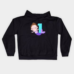 Mermaid Series: Number 1 Kids Hoodie